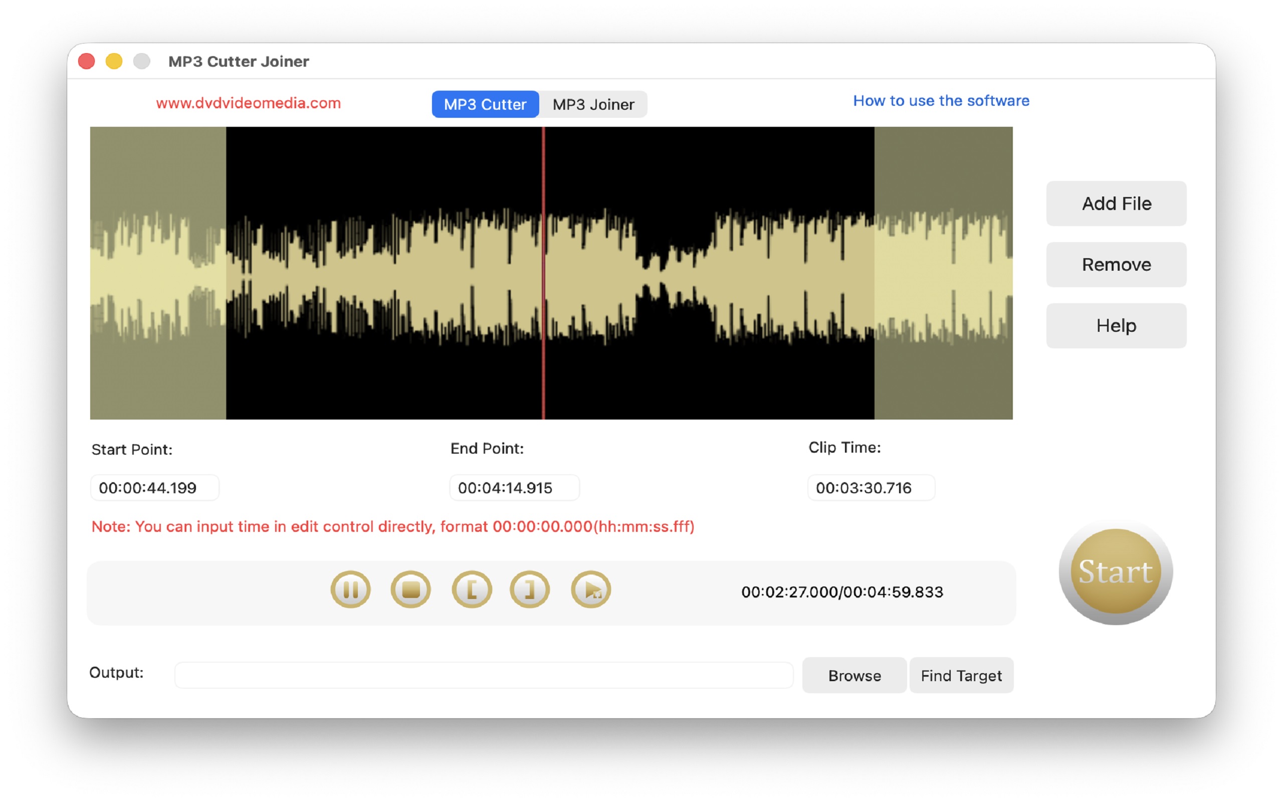 MP3 Cutter Joiner for Mac